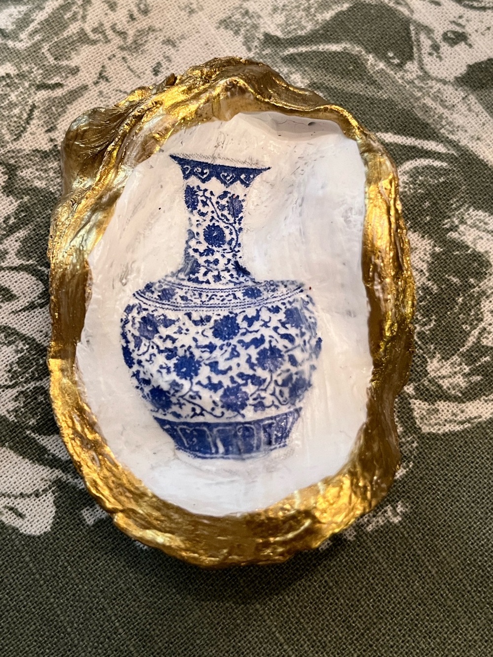 ⚠️ 5/25$ Chinoiserie vase decor oyster shell